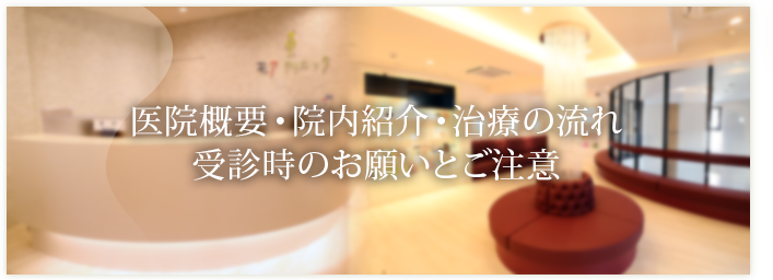 医院概要・院内紹介・治療の流れ